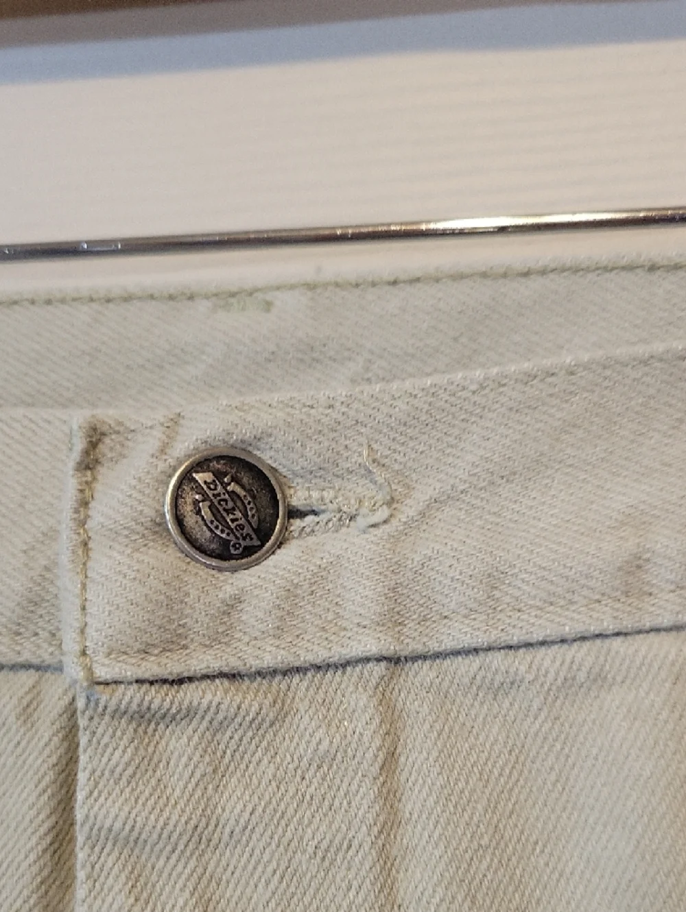Dickies Beige/Tan Work Pants with Logo Patch